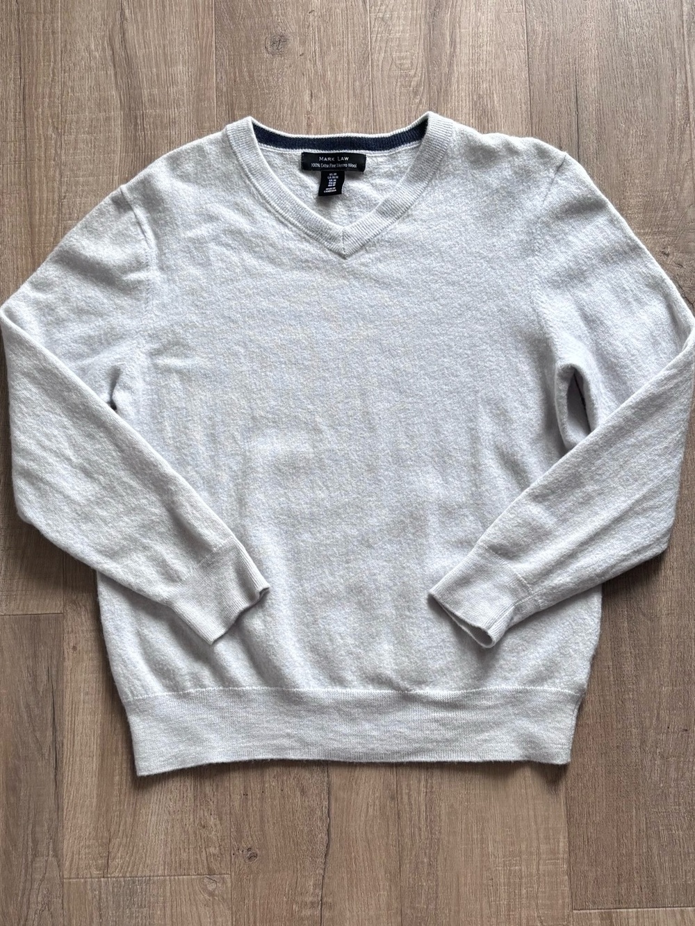 Mark Law 100% Merino Wool V-Neck Sweater